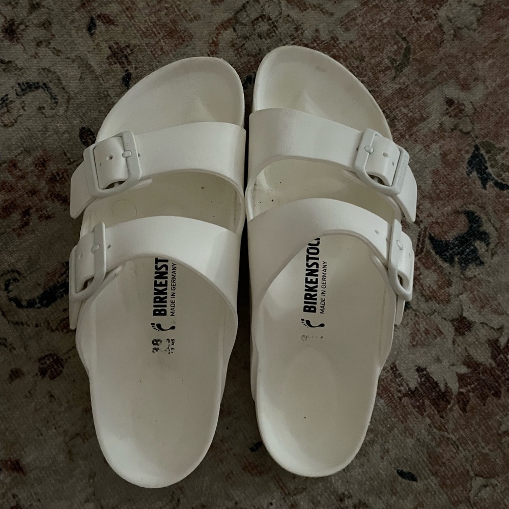 white Birkenstocks